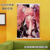 (60X90)BH1218-弹丸轮破动漫白色塑料杆挂画