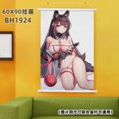 (60X90)BH1924-碧蓝航线 游戏白色塑料杆挂画