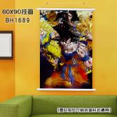 (60X90)BH1689-龙珠 动漫白色塑料杆挂画