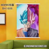 (60X90)BH1686-龙珠 动漫白色塑料杆挂画