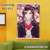 (60X90)BH1453-魔道祖师 动漫白色塑料杆挂画