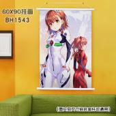 (60X90)BH1543-魔法禁书目录 动漫白色塑料杆挂画