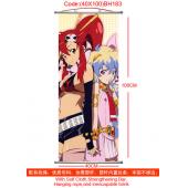 (40X100)BH183-红莲之眼塑杆布挂画
