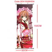 (50X150)BH034-小樱塑杆布挂画