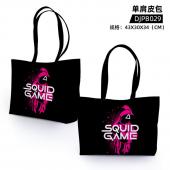 DJPB029-鱿鱼游戏 电影 单肩皮包