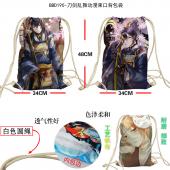 BBD190-刀剑乱舞动漫束口背包袋