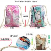 BBD187-初音未来动漫束口背包袋