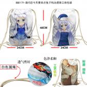 BBD179-请问您今天要来点兔子吗动漫束口背包袋