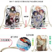 BBD177-请问您今天要来点兔子吗动漫束口背包袋