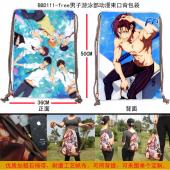 BBD111-free男子游泳部动漫束口背包袋