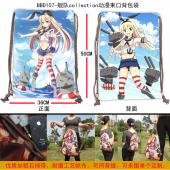 BBD107-舰队collection动漫束口背包袋