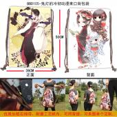 BBD105-鬼灯的冷彻动漫束口背包袋
