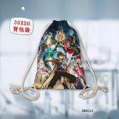 BBD263-情热传说动漫束口背包袋