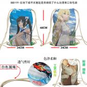 BBD199-在地下城寻求邂逅是否搞错了什么动漫束口背包袋