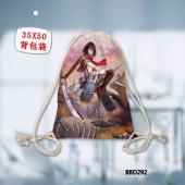 BBD292-进击的巨人动漫束口背包袋