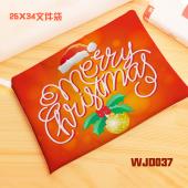 WJD037-圣诞 帆布文件袋资料袋