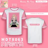 MDTX063-鬼灭之刃 动漫全彩莫代尔T恤效果图
