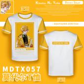 MDTX057-鬼灭之刃 动漫全彩莫代尔T恤效果图