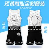 DKBX063-北方栖姬表情网眼布短裤背心