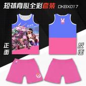 DKBX017-守望先锋D.VA游戏网眼布短裤背心
