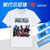 MDE469-海贼王动漫莫代尔短袖T恤
