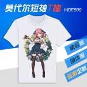 MDE598-五等分花嫁 动漫 莫代尔短袖T恤