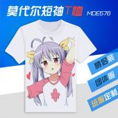 MDE576-悠哉日常大王 动漫 莫代尔短袖T恤