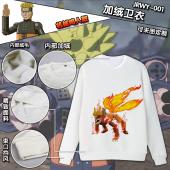 JRWY001-机械鸣人  动漫加绒长袖卫衣