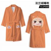 FLSP008 干物妹小埋 动漫 法兰绒睡袍