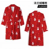 FLSP005 圣诞  法兰绒睡袍