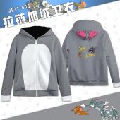 拉链加绒卫衣主图-JRTT-009（猫和老鼠）