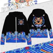 JRTT033-中国风 个性拉链加绒卫衣