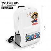 PUSJ019 海贼王 动漫 全彩皮革双肩包