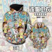 LMWY080-瑞克与莫蒂 动漫连帽卫衣