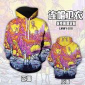 LMWY016-瑞克和莫蒂 动漫连帽卫衣