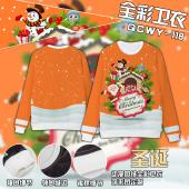 QCWY118-圣诞 全彩加绒卫衣