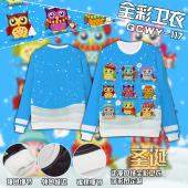 QCWY117-圣诞 全彩加绒卫衣