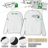 QCWY222-瑞克和莫蒂动漫全彩加绒卫衣