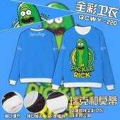 QCWY220-瑞克和莫蒂动漫全彩加绒卫衣