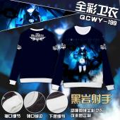 QCWY199-黑岩射手动漫全彩加绒卫衣