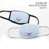 KZ010-表情动漫彩印太空棉口罩