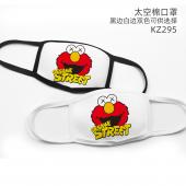 KZ295-芝麻街 动漫彩印太空棉口罩