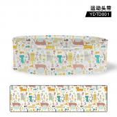YDTD001 花纹  个性 运动头带