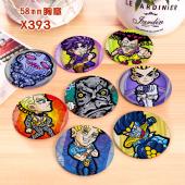 X393-8款6CM JOJO的奇妙冒险 动漫 马口铁覆膜胸...