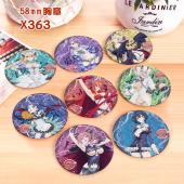 X363-8款6CM sin七大罪 动漫 马口铁覆膜胸章