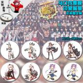 X233-8款6CM  舰队collection马口铁覆膜胸...