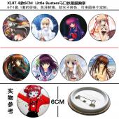 X187-8款6CM  Little Busters马口铁覆...