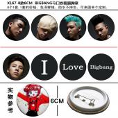 X167-8款6CM  BIGBANG马口铁覆膜胸章
