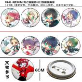 X141-8款6CM 青之驱魔师马口铁覆膜胸章