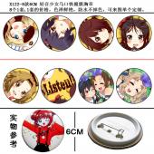X122-8款6CM 轻音少女马口铁覆膜胸章